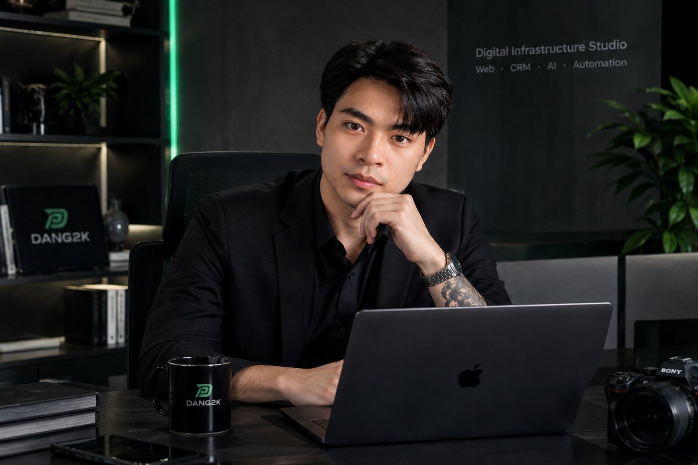 Trương Văn Đăng - Founder & CEO DANG2K tại văn phòng Digital Infrastructure Studio